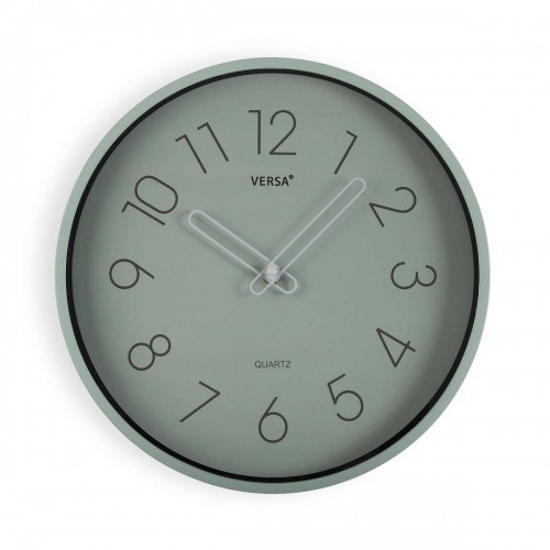 Sienas pulkstenis Versa Zaļš Plastmasa Kvarca 4 x 30 x 30 cm image 1