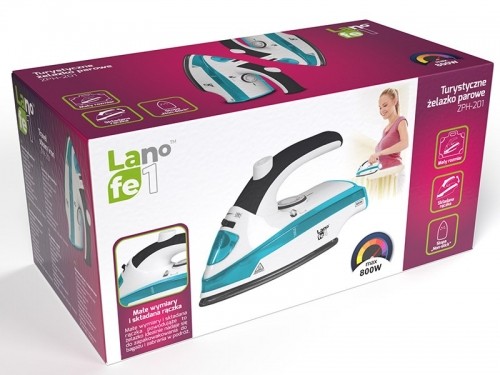 LAFE ZPH-201 Dry iron Non-stick soleplate 800 W Blue, White image 4