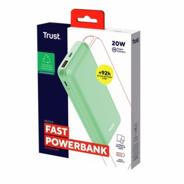 Powerbank Trust 25035 Zaļš 20000 mAh (1 gb.)
