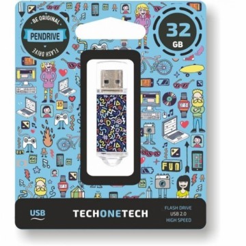 USB Zibatmiņa Tech One Tech Kaotic Dark 32 GB