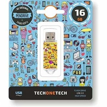 USB Zibatmiņa Tech One Tech Emojis 16 GB