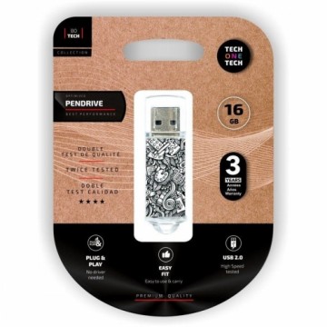 USB Zibatmiņa Tech One Tech Art-Deco 16 GB