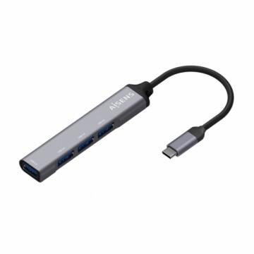 USB Centrmezgls Aisens A109-0541 Pelēks (1 gb.)