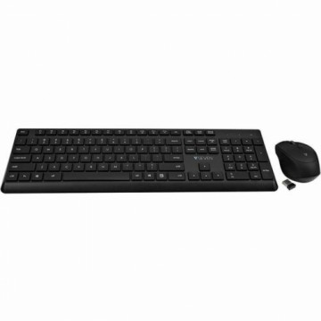 Клавиатура и мышь V7 CKW350US Чёрный Qwerty US
