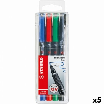 Набор маркеров Stabilo Oh Pen Разноцветный 0,7 mm (5 штук)