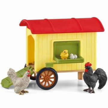 Rotaļu komplekts Schleich Mobile Chicken Coop Plastmasa