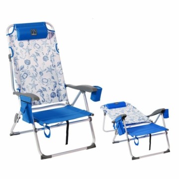 Bigbuy Garden Пляжный стул Синий 108 x 47 x 30 cm