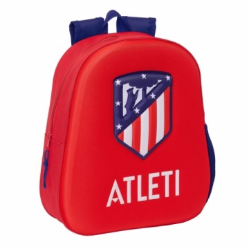 AtlÉtico Madrid Школьный рюкзак 3D Atlético Madrid Красный 27 x 33 x 10 cm