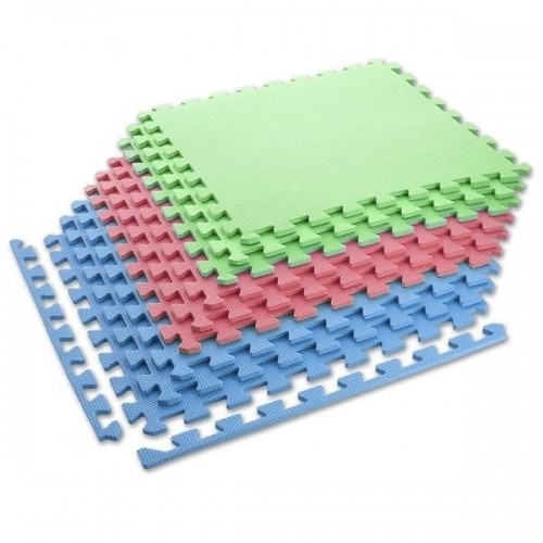 Puzzle mat multipack One Fitness MP10 green-blue-red image 3