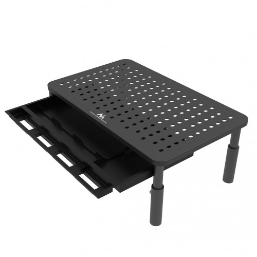 Maclean MC-946 Monitor Laptop Stand 13" - 32" 3-Level Height Adjustment with Drawer up to 20kg Sturdy Vented image 3