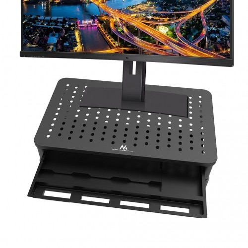 Maclean MC-946 Monitor Laptop Stand 13" - 32" 3-Level Height Adjustment with Drawer up to 20kg Sturdy Vented image 5