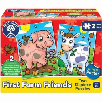 Puzle un domino komplekts Orchard First Farm Friends (FR)