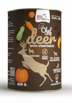 SYTA MICHA Chef Deer with vegetables - wet dog food - 400g