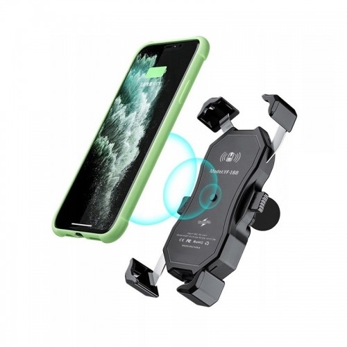 MOTORBIKE PHONE HOLDER FREEDCONN MC1W WITH INDUCTIVE CHARGER + BM2R HEAD TUBE ATTACHMENT image 3