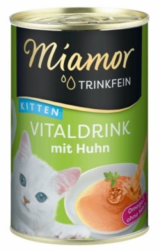 MIAMOR Trinkfein Kitten Vitaldrink with chicken - cat treats - 135ml