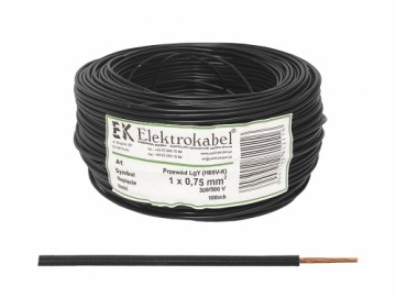 LgY|H05V-K 1x0,5 черный кабель (100 м).