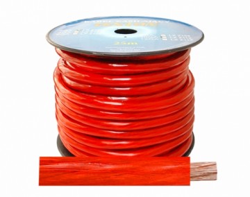 LEXTON 2GA|12mm CCA barošanas kabelis, sarkans.