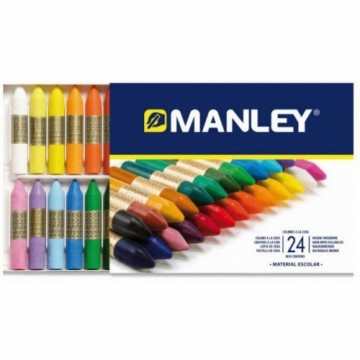 Цветные полужирные карандаши Manley MNC00066/124 24 Предметы