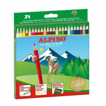 Krāsainie zīmuļi Alpino AL010658 Daudzkrāsains 24 Daudzums
