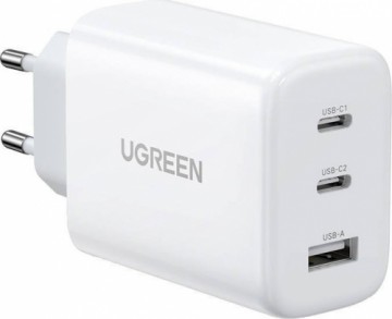 Ugreen charger CD275 wall charger  2x USB-C  1x USB  65W (white)