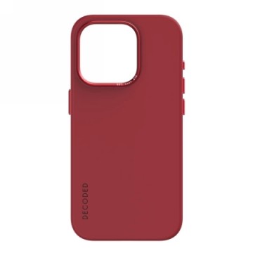 Decoded Silicone Case with MagSafe for iPhone 15 Pro Max - red