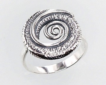 Серебряное кольцо #2100675, Серебро 925°, Размер: 17, 4 гр.