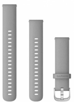Garmin Быстросъемный ремешок, 18 мм, Порошковый серый цвет/нержавеющая сталь