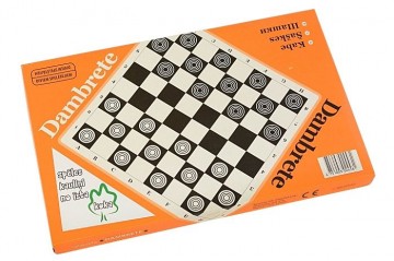 Настольная игра ШАШКИ (с деревянными шашками) 024581