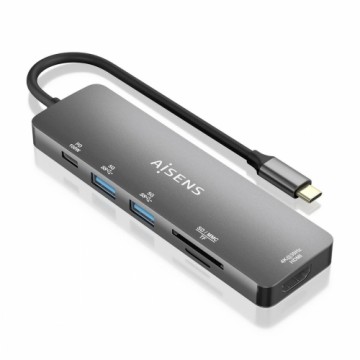 USB-разветвитель Aisens ASUC-6P016-GR Серый (1 штук)