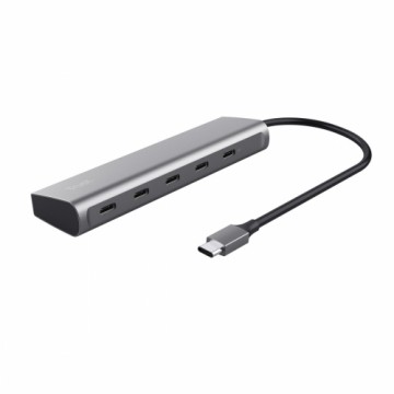 USB-разветвитель Trust 25136 Серебристый (1 штук)