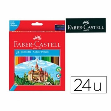 Krāsainie zīmuļi Faber-Castell 120124 Daudzkrāsains 24 Daudzums (24 Daudzums)