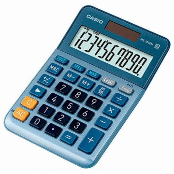 Kalkulators Casio MS-100EM Zils Daudzkrāsains Plastmasa
