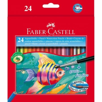 Акварельные цветные карандаши Faber-Castell 114425 Разноцветный 24 Предметы