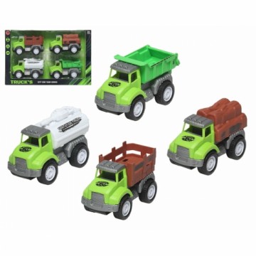 Bigbuy Fun Комплект мини-грузовичков Зеленый