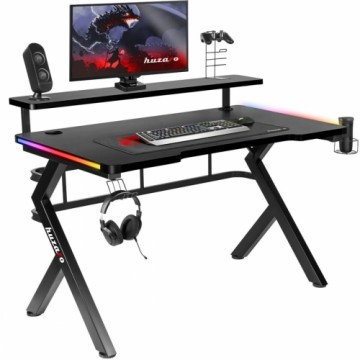 Письменный стол Gaming Huzaro HZ-Hero 5.0 RGB Чёрный Сталь Углеволокно 116 x 69,5 x 59 cm