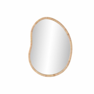 Настенное зеркало Home ESPRIT Натуральный Стеклянный ротанг Scandi 78 x 4,5 x 107,5 cm