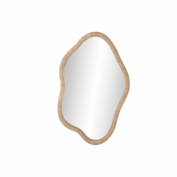 Настенное зеркало Home ESPRIT Натуральный Стеклянный ротанг Scandi 63,5 x 4,5 x 101 cm
