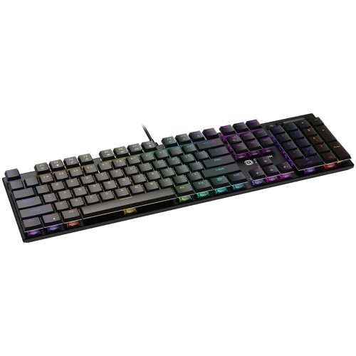 CANYON Cometstrike GK-55, 104keys Mechanical keyboard, 50million times life, GTMX red switch, RGB backlight, 18 modes, 1.8m PVC cable, metal material + ABS, US layout, size: 436*126*26.6mm, weight:820g, black image 4