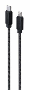 Gembird CCDB-mUSB2B-CMLM-6 Cotton braided CM to 8-pin cable with metal connectors, 1.8 m, black