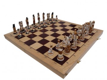 Šahs Chess Egipt Nr.157 Marmora figūras!
