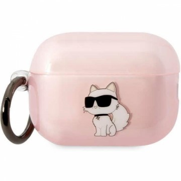 Karl Lagerfeld KLAP2HNCHTCP Airpods Pro 2 cover pink|pink Ikonik Choupette
