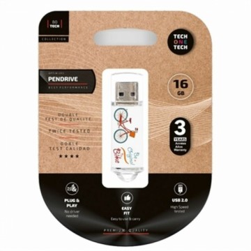 USB Zibatmiņa Tech One Tech TEC4005-16 16 GB