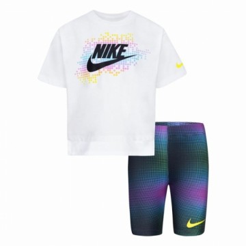 Bērnu Sporta Tērps Nike Aop Bike Balts Daudzkrāsains 2 Daudzums