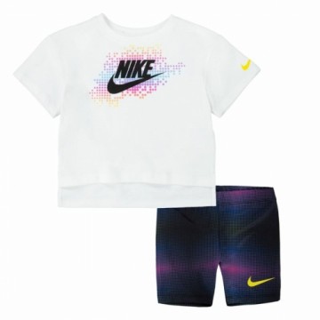 Bērnu Sporta Tērps Nike Aop Bike Zils Balts Daudzkrāsains 2 Daudzums