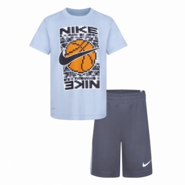 Bērnu Sporta Tērps Nike Df Icon Pelēks Daudzkrāsains 2 Daudzums