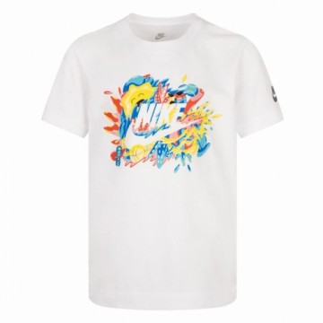 Krekls ar Īsām Piedurknēm Bērniem Nike Sport Splash  Balts