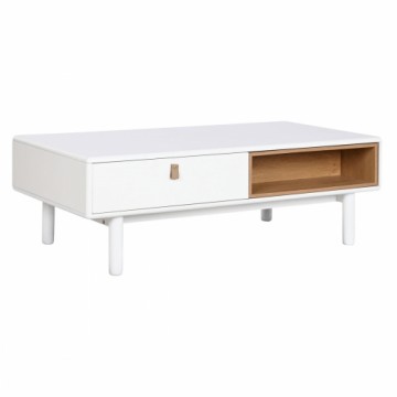 Centrālais galds Home ESPRIT Balts Dabisks Poliuretāns Koks MDF 120 x 60 x 40 cm