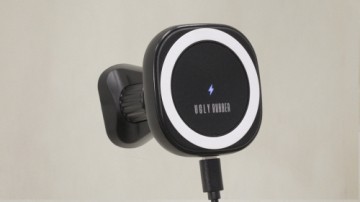 Ugly Rubber magnetic car mount MS with wireless charging 15W black