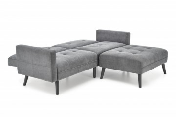 Halmar CORNELIUS folding sofa with ottoman, color: grey