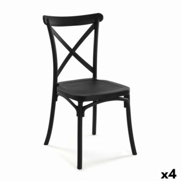 Krēsls Versa Melns 43 x 88 x 43 cm (4 gb.)